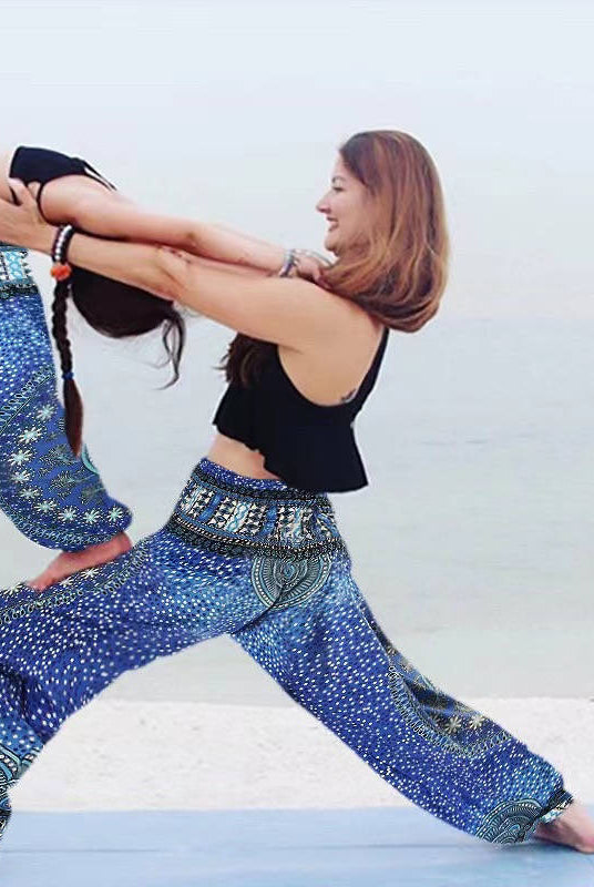 Matching Boho Mom and Daughter Pants