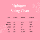 Mom Nightgown Sizing Chart